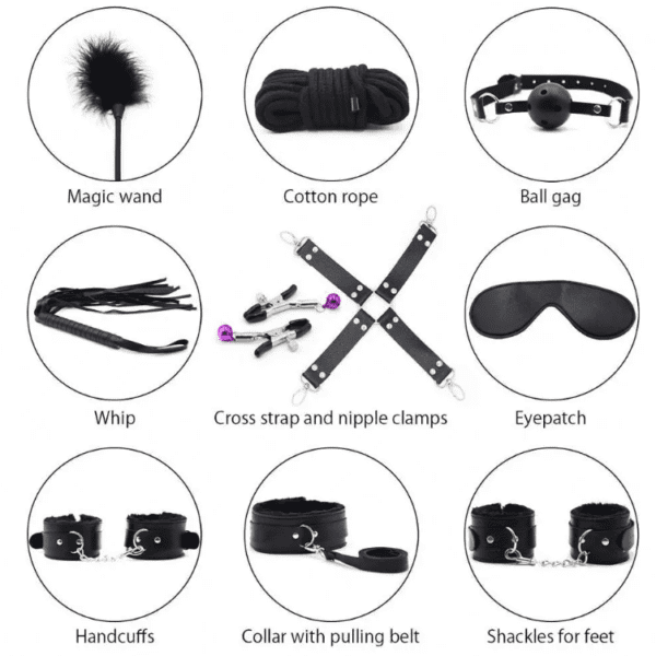 Set BDSM 10 piezas by Happy Things - Imagen 2