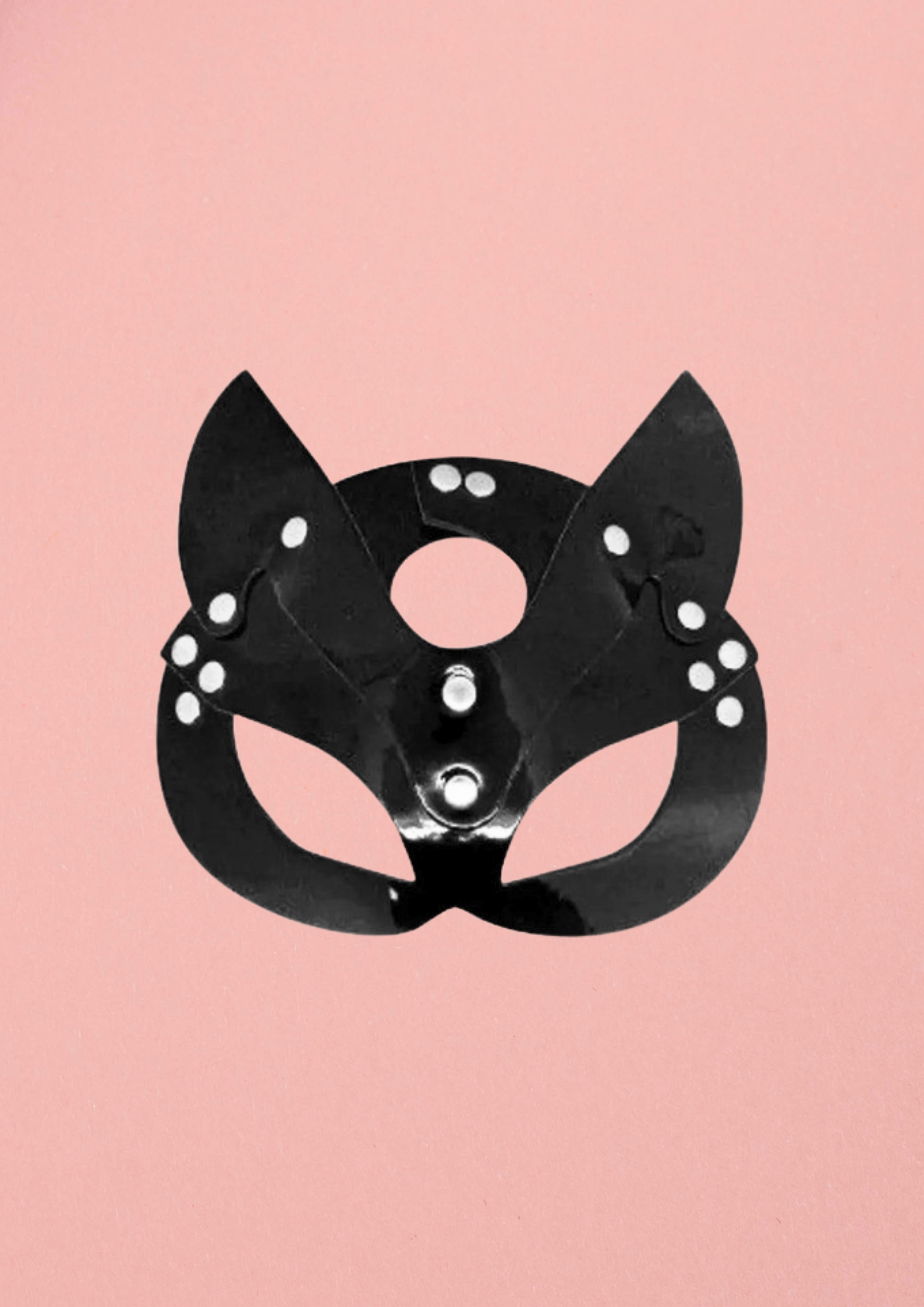 Máscara Fetiche de Ecocuero – Estilo Gato